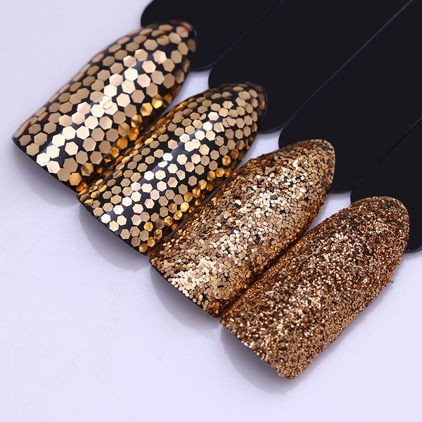 champagne nail sequins 2g hexagon multi size glitter powder pigment paillettes nail dipping uv gel polish glitters nailart 1 box, Silver;gold
champagne nail sequins 2g hexagon multi size glitter powder pigment paillettes nail dipping uv gel polish glitters nailart 1 box, Silver;gold
