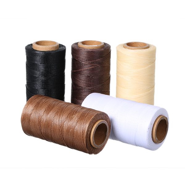 260m 0.8mm durable thread 150d leather hand thread stitching waxed sewing string cord for leather diy handicraft tools, Black;white
260m 0.8mm durable thread 150d leather hand thread stitching waxed sewing string cord for leather diy handicraft tools, Black;white