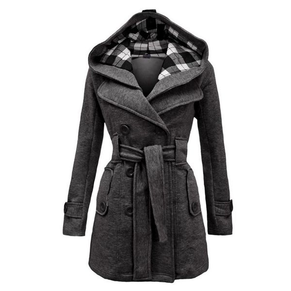 2018 women winter coat female long blend coats elegant vintage hooded winter coat plus size women ladies autumn clothes, Black
2018 women winter coat female long blend coats elegant vintage hooded winter coat plus size women ladies autumn clothes, Black