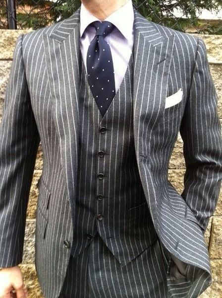 costume homme 2018 new designs formal 3 pieces set suit gray stripe men suit slim fit wedding groom suits party prom tuxedo, Black;gray
costume homme 2018 new designs formal 3 pieces set suit gray stripe men suit slim fit wedding groom suits party prom tuxedo, Black;gray