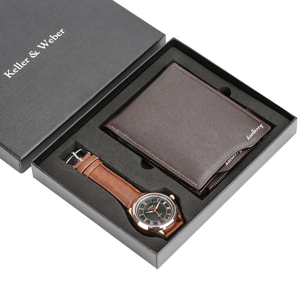 men watch business roman number leather watch band quartz wrist high-capacity soft wallet gift set for father boyfriend, Slivery;brown
men watch business roman number leather watch band quartz wrist high-capacity soft wallet gift set for father boyfriend, Slivery;brown