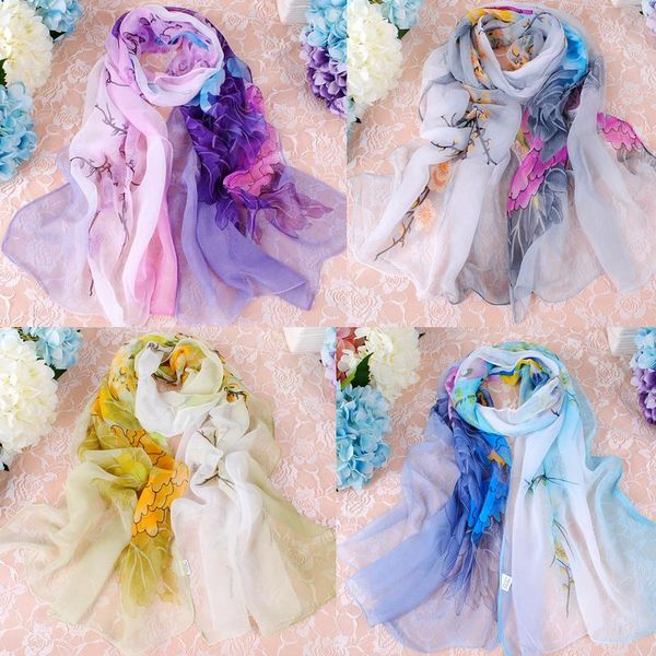 2017 selling classic european designer womens life flower print georgette scarf elegant ladies wrap, Blue;gray
2017 selling classic european designer womens life flower print georgette scarf elegant ladies wrap, Blue;gray