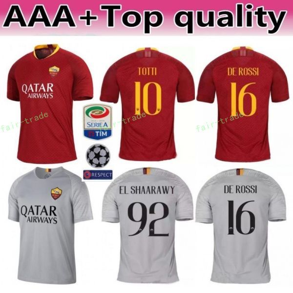 18 19 FC AS Roma Jersey Men Soccer 9 DZEKO 10 TOTTI 16 DE ROSSI 44 MANOLAS 92 EL SHAARAWY Football Shirt Kits
18 19 FC AS Roma Jersey Men Soccer 9 DZEKO 10 TOTTI 16 DE ROSSI 44 MANOLAS 92 EL SHAARAWY Football Shirt Kits
