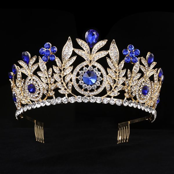 large crystal tiaras rhinestone queen crowns wedding hair accessories leaf headbands diadem with combs hair jewelry, Slivery;golden
large crystal tiaras rhinestone queen crowns wedding hair accessories leaf headbands diadem with combs hair jewelry, Slivery;golden