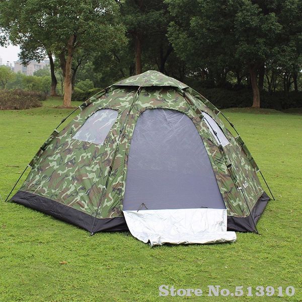 fully-automatic outdoor camping tent tourism tents 5 - 8 hexagonal big tent camouflage large family automatic camping
fully-automatic outdoor camping tent tourism tents 5 - 8 hexagonal big tent camouflage large family automatic camping