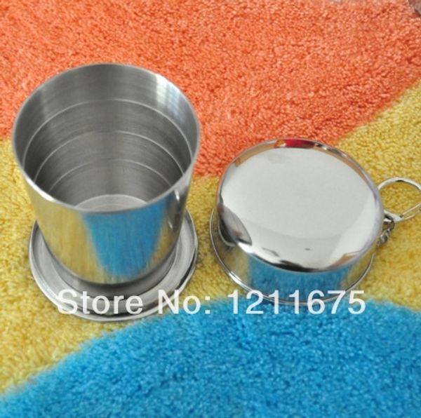 5pcs/lot 240ml l size stainless steel mini elastic portable wine whiskey cup with key chain
5pcs/lot 240ml l size stainless steel mini elastic portable wine whiskey cup with key chain
