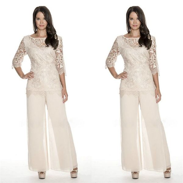 lace mother of the bride pant suits sheer bateau neck wedding guest dress two pieces plus size chiffon mothers groom dresses, Black;red
lace mother of the bride pant suits sheer bateau neck wedding guest dress two pieces plus size chiffon mothers groom dresses, Black;red