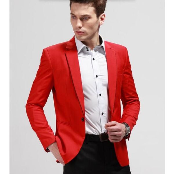the fashion leisure suit jacket men red wedding the groom suit jacket lapels formally in spring and autumn season, White;black
the fashion leisure suit jacket men red wedding the groom suit jacket lapels formally in spring and autumn season, White;black