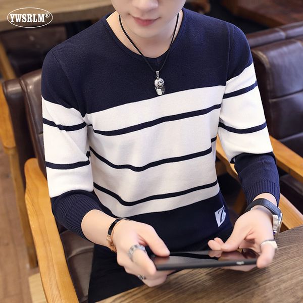 ywsrlm brand sweater men 2018 new arrival casual pullover men autumn winter o-neck patchwork knitted brand male stripe sweaters, White;black
ywsrlm brand sweater men 2018 new arrival casual pullover men autumn winter o-neck patchwork knitted brand male stripe sweaters, White;black