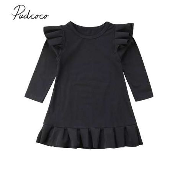 new 1-6y ruffled cute toddler baby girls dress long sleeve ruffles solid black knee-length trumpet dress party dress, Red;yellow
new 1-6y ruffled cute toddler baby girls dress long sleeve ruffles solid black knee-length trumpet dress party dress, Red;yellow