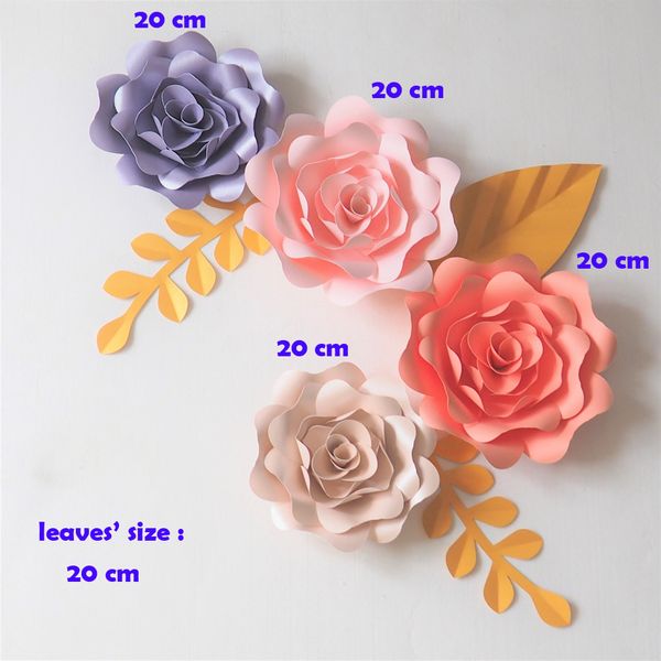giant paper flowers backdrop artificial handmade paper rose 4pcs+leaves 3pcs wedding & party deco home decoration video diy
giant paper flowers backdrop artificial handmade paper rose 4pcs+leaves 3pcs wedding & party deco home decoration video diy