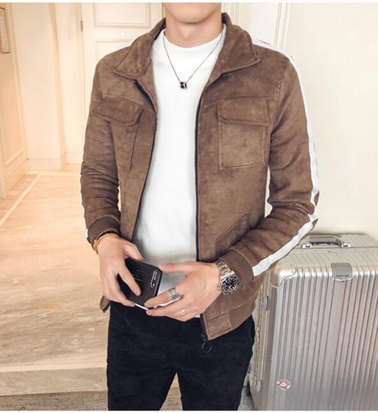 men in europe and the han edition of the new fashion personality, cultivate one's morality deerskin flocking baseball jacket 345 / m, Black;brown
men in europe and the han edition of the new fashion personality, cultivate one's morality deerskin flocking baseball jacket 345 / m, Black;brown