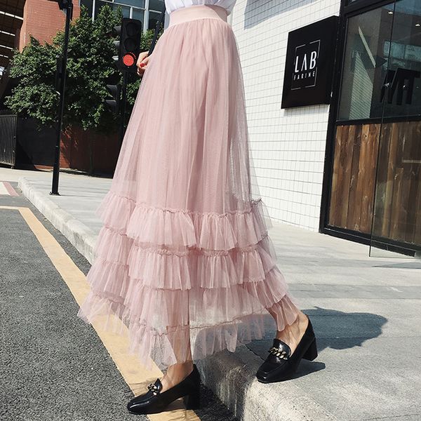 elexs sweet spring tulle skirts long black mesh skirts woman 2018 summer ruffles layers cake fairy skirt for women beach e8730
elexs sweet spring tulle skirts long black mesh skirts woman 2018 summer ruffles layers cake fairy skirt for women beach e8730