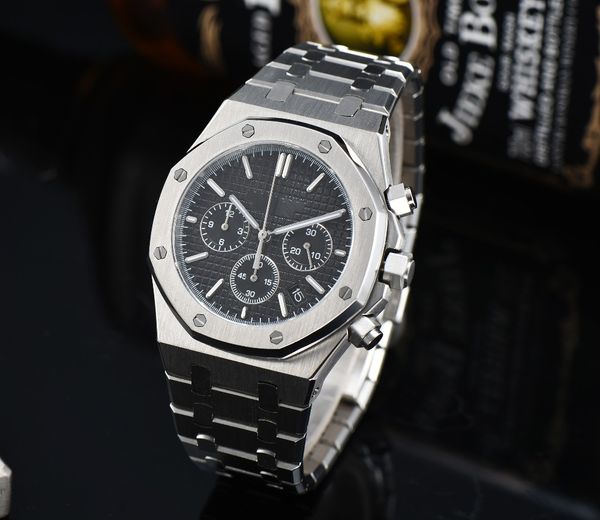 41 mm royal oak luxury sapphire glass for watch stainless steel bracelet brushed back black dial japan miyota movement, Slivery;brown
41 mm royal oak luxury sapphire glass for watch stainless steel bracelet brushed back black dial japan miyota movement, Slivery;brown