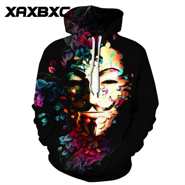 2018 autumn 333 moustache flower v for vendetta prints women jacket hooded femme sweatshirt casual loose men pocket hoodies coat, Black
2018 autumn 333 moustache flower v for vendetta prints women jacket hooded femme sweatshirt casual loose men pocket hoodies coat, Black