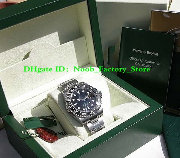 NEW Factory Sales automatic movement 40MM MENS SS GMT-MAS TER II BLACK CERAMIC # 116710 with original box Diving watch
NEW Factory Sales automatic movement 40MM MENS SS GMT-MAS TER II BLACK CERAMIC # 116710 with original box Diving watch