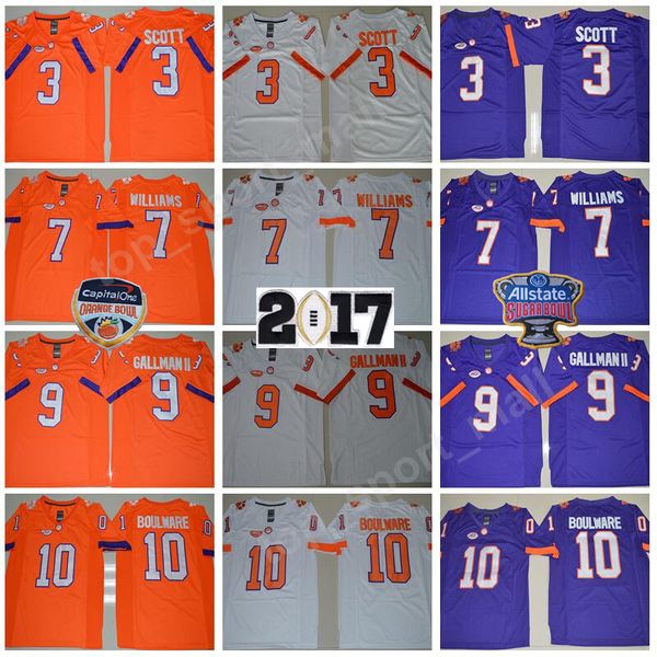 Sugar Bowl Orange Bowl 2017 Patch Clemson Tigers Jersey College Football 7 Williams 9 Gallman II 10 Boulware Limited Orange Purple White Man
Sugar Bowl Orange Bowl 2017 Patch Clemson Tigers Jersey College Football 7 Williams 9 Gallman II 10 Boulware Limited Orange Purple White Man