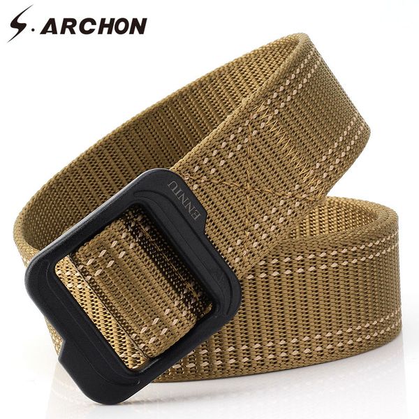 s.archon new tactical belt men nylon heavy knock off us soldier army belt duty swat combat equipment waist, Black;brown
s.archon new tactical belt men nylon heavy knock off us soldier army belt duty swat combat equipment waist, Black;brown