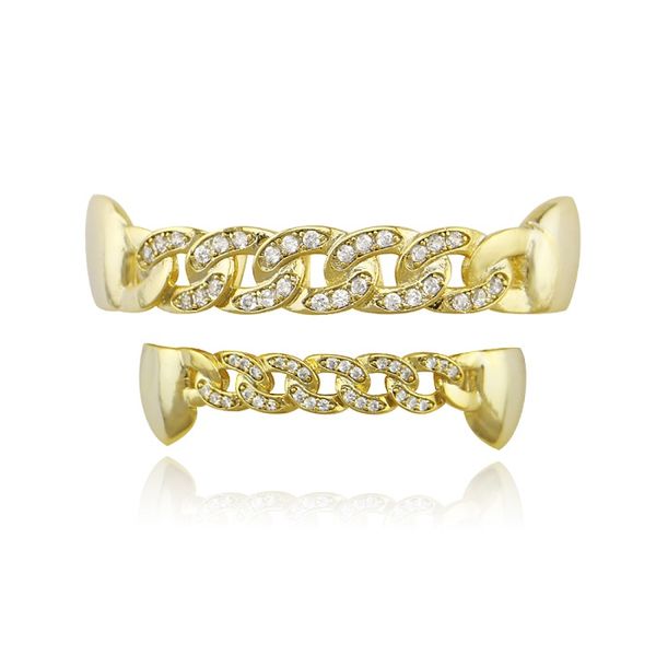 hip hop hollow chain grillz real gold plated diamonds dental grills rapper body jewelry two colors golden silver, Black
hip hop hollow chain grillz real gold plated diamonds dental grills rapper body jewelry two colors golden silver, Black
