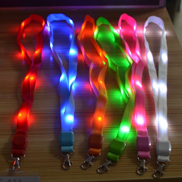 led light up neck strap band lanyard key chain id badge hanging lace rope mobile phone strapes party decoration
led light up neck strap band lanyard key chain id badge hanging lace rope mobile phone strapes party decoration