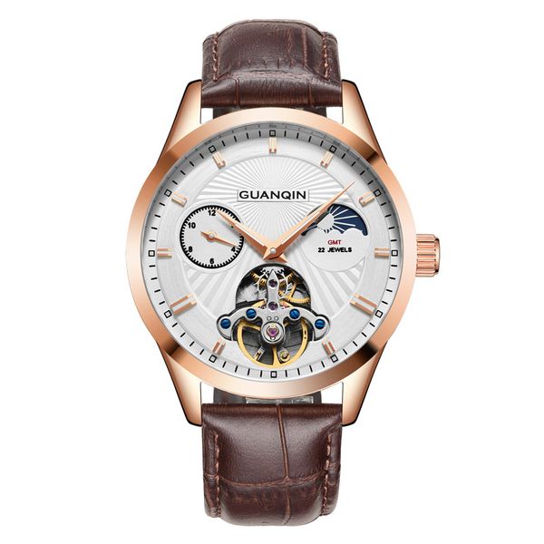 guanqin men luxury watches brand mechanical automatic man watches 30m waterproof 316l stainless steel moonphase, Slivery;brown
guanqin men luxury watches brand mechanical automatic man watches 30m waterproof 316l stainless steel moonphase, Slivery;brown