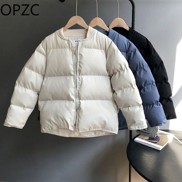 opzc 2018 winter new leisure warm long sleeve pure color short cotton clothes women's coat bread 8891, Black
opzc 2018 winter new leisure warm long sleeve pure color short cotton clothes women's coat bread 8891, Black