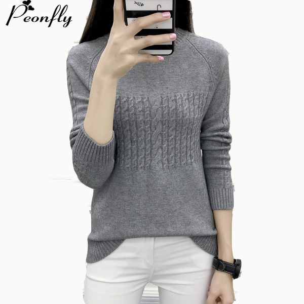 peonfly women o-neck 2018 autumn winter new knitted women sweater and pullover female tricot cashmere jumper pull femme, White;black
peonfly women o-neck 2018 autumn winter new knitted women sweater and pullover female tricot cashmere jumper pull femme, White;black