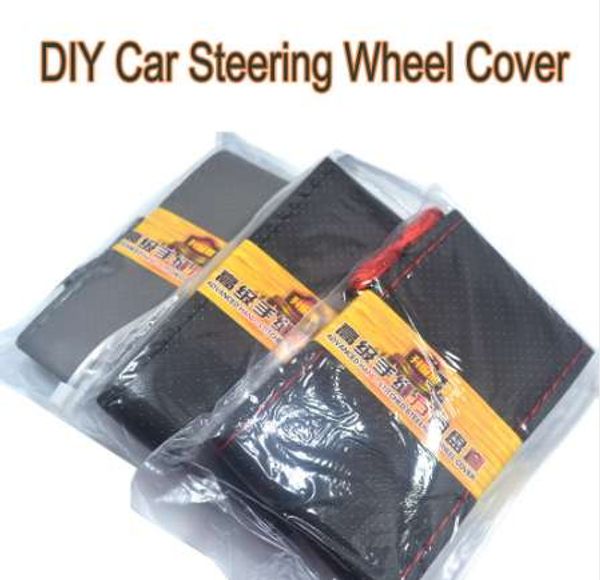 newdiy steering wheel covers extremely soft leather braid on the steering-wheel of car with needle thread 38cm interior accessories
newdiy steering wheel covers extremely soft leather braid on the steering-wheel of car with needle thread 38cm interior accessories