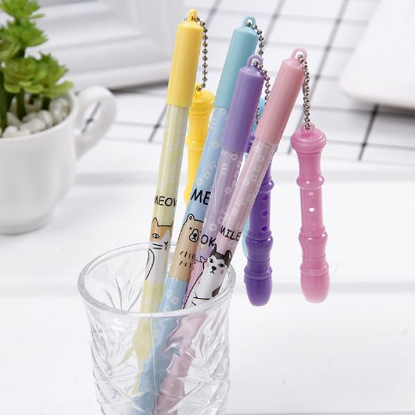 2pcs/lot creative cute mini flute pendant 0.5mm black ink gel pen learning tools school office supplies 601
2pcs/lot creative cute mini flute pendant 0.5mm black ink gel pen learning tools school office supplies 601