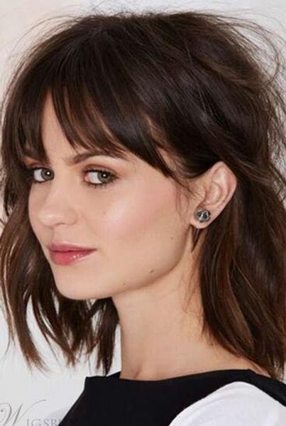 mid-length layered straight capless synthetic hair womens wig celebrity hair, Black;brown
mid-length layered straight capless synthetic hair womens wig celebrity hair, Black;brown