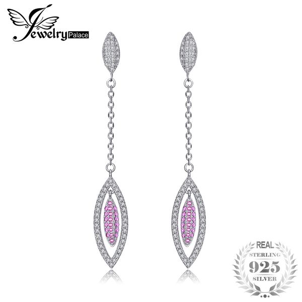 jewelrypalace fashion 0.2ct created pink sapphire drop earrings genuine 925 sterling silver fine jewelry for women long earrings, Golden;silver
jewelrypalace fashion 0.2ct created pink sapphire drop earrings genuine 925 sterling silver fine jewelry for women long earrings, Golden;silver