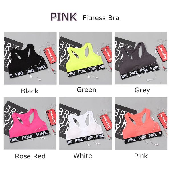 Love pink letter women port bra running yoga ve t hirt hakeproof gym fitne bra pu h up ela tic crop top underwear lk01, White;red
Love pink letter women port bra running yoga ve t hirt hakeproof gym fitne bra pu h up ela tic crop top underwear lk01, White;red