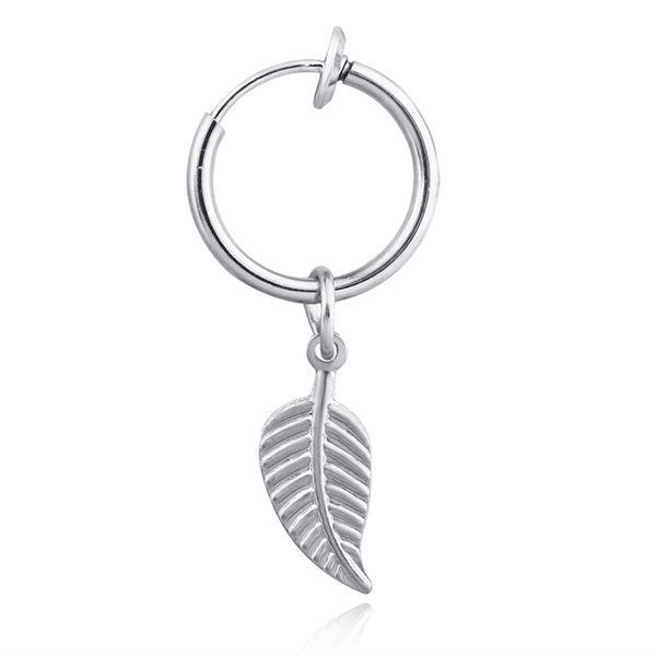 1pc chic leaf pendent hoop earrings for women men silver color no piercing ear clip fashion earring ear jewelry brinco e139, Golden;silver
1pc chic leaf pendent hoop earrings for women men silver color no piercing ear clip fashion earring ear jewelry brinco e139, Golden;silver