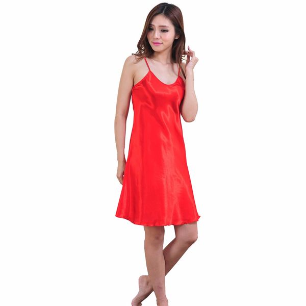 stain nightgown women slik sleepwear night dress v neck strap solid nightwear sleep dress female home clothes nightgowns, Black;red
stain nightgown women slik sleepwear night dress v neck strap solid nightwear sleep dress female home clothes nightgowns, Black;red