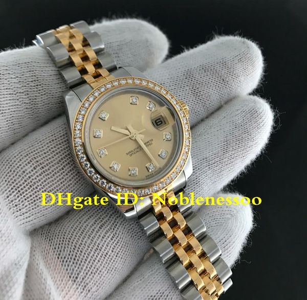 10 стиль швейцарских часов lady datejust 26mm two tone 179383 золото diamond циферблат президент ободка mechanical asia 2813 автоматической, Slivery;brown
10 стиль швейцарских часов lady datejust 26mm two tone 179383 золото diamond циферблат президент ободка mechanical asia 2813 автоматической, Slivery;brown
