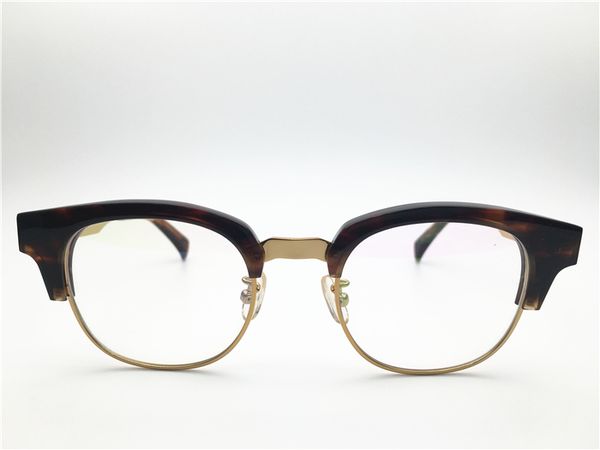 gentle monster half acetate with gold metal optical spectacle frame for men women optical clear prescription lenses oculos, Silver
gentle monster half acetate with gold metal optical spectacle frame for men women optical clear prescription lenses oculos, Silver