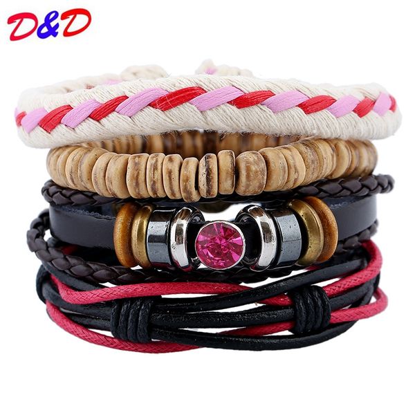 fashion accessories rope wood bead leather bracelets & bangles multilayer braided wristband bracelet men pulseira, Golden;silver
fashion accessories rope wood bead leather bracelets & bangles multilayer braided wristband bracelet men pulseira, Golden;silver