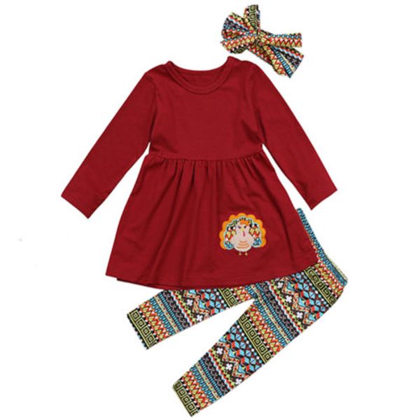 thanksgiving turkey kids baby girl o-neck long sleeve pleated t-shirt geometric print long pants headband 4pcs outfit 2-7t, White
thanksgiving turkey kids baby girl o-neck long sleeve pleated t-shirt geometric print long pants headband 4pcs outfit 2-7t, White