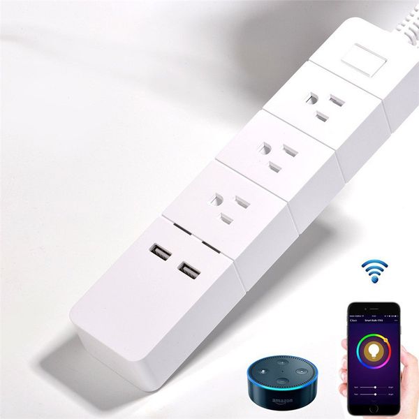 smart power strip smart socket intelligent 3 us type ac outputs+2 usb outputs wifi remote power plug on/off with phone app
smart power strip smart socket intelligent 3 us type ac outputs+2 usb outputs wifi remote power plug on/off with phone app