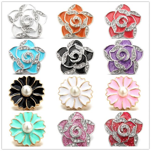 inlay rhinestone snap buttons 18mm metal flower decorative button charms for diy snap jewelry findings
inlay rhinestone snap buttons 18mm metal flower decorative button charms for diy snap jewelry findings
