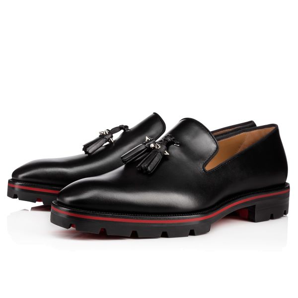 2018 fashion new men dress shoes black leather loafers spike stud formal shoes men business shoes fringe red sole
2018 fashion new men dress shoes black leather loafers spike stud formal shoes men business shoes fringe red sole