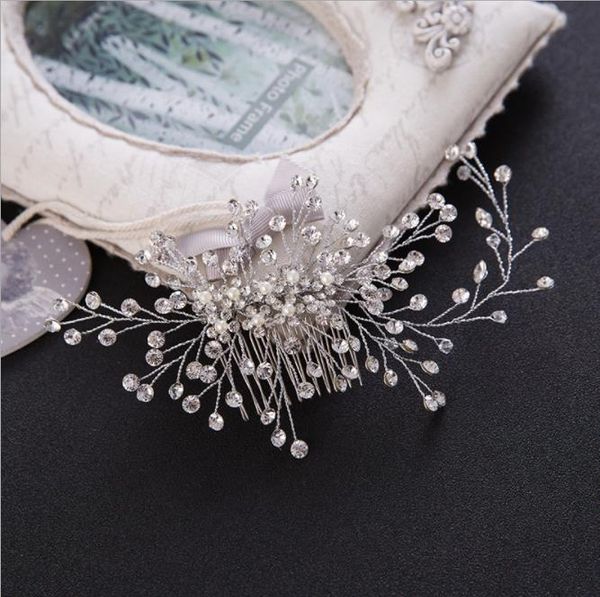 bridal jewelry, bridal headwear, crystal bead comb, comb with korean style classic bride, Slivery;golden
bridal jewelry, bridal headwear, crystal bead comb, comb with korean style classic bride, Slivery;golden