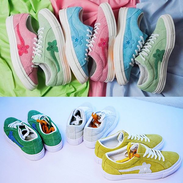 New ttc the creator x one tar golf ox le fleur wang uede green yellow beige unflower ca ual kate hoe neaker 6 color bag box
New ttc the creator x one tar golf ox le fleur wang uede green yellow beige unflower ca ual kate hoe neaker 6 color bag box
