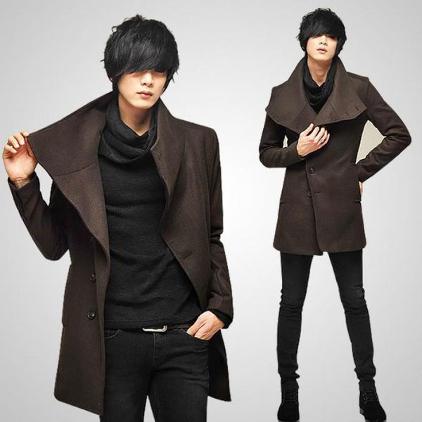 size m-2xl men outerwear 2016 winter/autumn male long coat cotton jackets wool warm parka casual slim windbreaker clothes y77, Black
size m-2xl men outerwear 2016 winter/autumn male long coat cotton jackets wool warm parka casual slim windbreaker clothes y77, Black