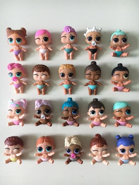 

wholesale 50pcs baby lol doll toys lol little sister unpacking cute action figure kids dolls girls funny xmas gifts