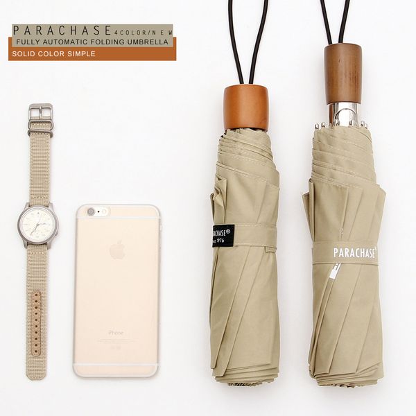 2017 new brand folding umbrellas from the rain wooden handle automatic men women's umbrella glassfiber windproof 8k guarda chuva
2017 new brand folding umbrellas from the rain wooden handle automatic men women's umbrella glassfiber windproof 8k guarda chuva