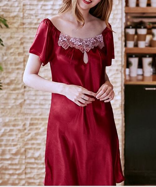 women out nightwear plus short sleeve v neck size summer nightdress satin negligee cut tunic sleepwear underwear elegant embroidery tncni
women out nightwear plus short sleeve v neck size summer nightdress satin negligee cut tunic sleepwear underwear elegant embroidery tncni