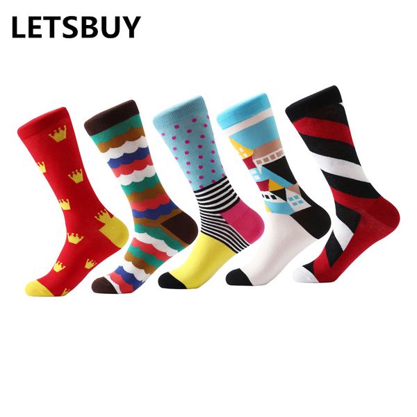 letsbuy 5 pair/lot men's socks gradient stripe socks business dress men popular bright funny colorful long wedding gift, Black
letsbuy 5 pair/lot men's socks gradient stripe socks business dress men popular bright funny colorful long wedding gift, Black