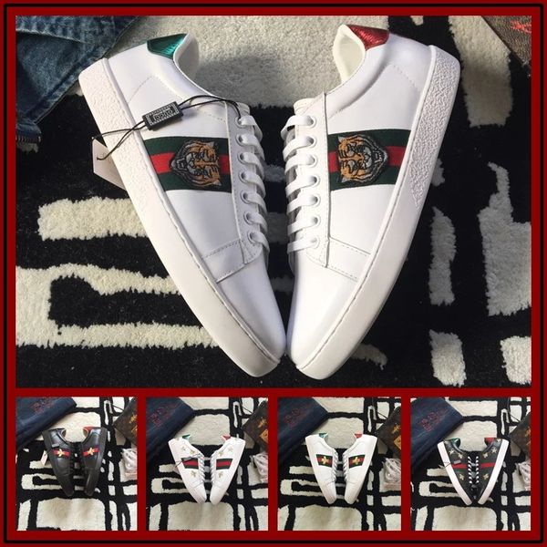 2018 Designer Luxury Brand Men Women Loafers Sneakers Fashion G Embroidery Small Bee Low Cut Casual Shoes Outdoor Size 36-45
2018 Designer Luxury Brand Men Women Loafers Sneakers Fashion G Embroidery Small Bee Low Cut Casual Shoes Outdoor Size 36-45