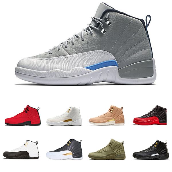 new man designer shoe 12 12s bulls vachetta basketball shoes playoffs the master mens sports sneakers french blue college athletic sneaker, White;red
new man designer shoe 12 12s bulls vachetta basketball shoes playoffs the master mens sports sneakers french blue college athletic sneaker, White;red